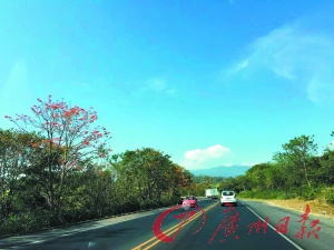 自駕路上。