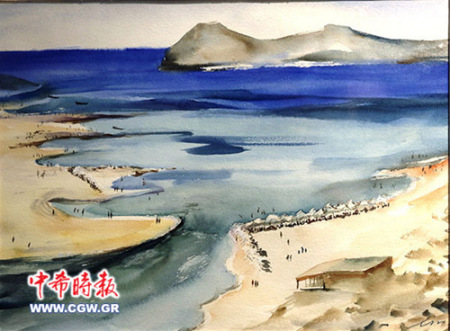 林慶華作品 《克里特的大?！罚ㄏＥD《中希時(shí)報(bào)》）