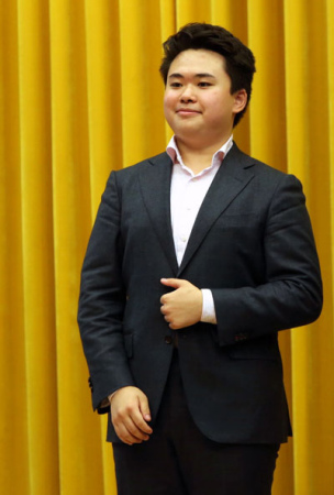 潘暉諾在中國科學院大學演講 楊天鵬/攝 潘暉諾在中國科學院大學演講 楊天鵬/攝