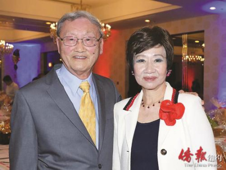 林潔輝、嚴(yán)欣鎧夫婦受共和黨推薦，首次參選莫里斯郡議政會(huì)員。（美國(guó)《僑報(bào)》）