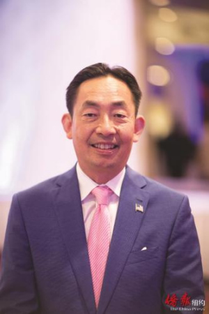 鷹木崖市議員梁智。（美國(guó)《僑報(bào)》）