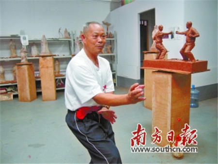 橋頭莫家拳第五代傳人莫柏許。(橋頭文廣中心供圖)