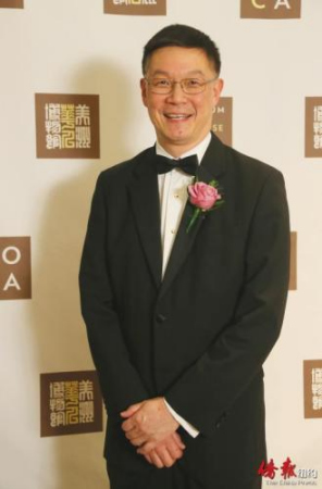 伍氏家族代表人之一伍偉洲。（美國《僑報(bào)》記者/管黎明 攝）
