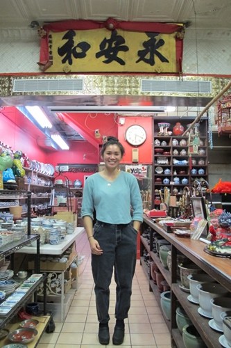 林美虹接手“永安和”，將這間百年老店打造成公共空間吸引更多新老顧客。(美國《世界周刊》/金春香 攝)
