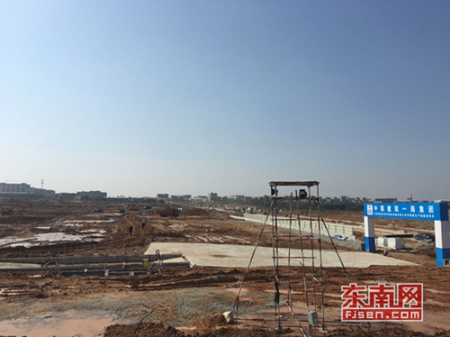 正在建設中的晉華存儲器集成電路項目科技園 正在建設中的晉華存儲器集成電路項目科技園
