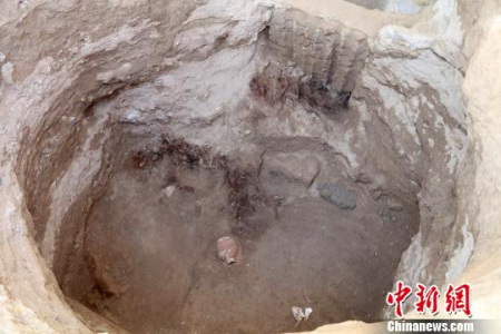 大型墓葬主墓室。 陜西省考古研究院