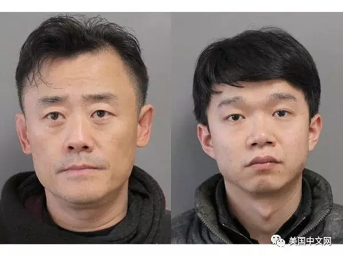 周立波與唐爽一同被捕。照片由長(zhǎng)島納蘇郡警方提供。(美國(guó)中文網(wǎng))