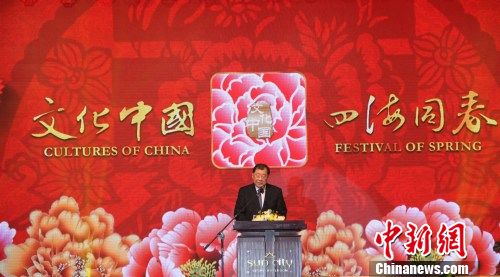 印尼中華總商會(huì)副總主席、執(zhí)行主席張錦雄致辭。林永傳 攝