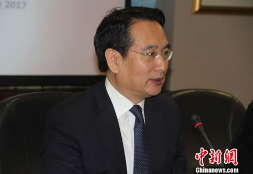 譚天星對印尼華社可持續(xù)、更好的發(fā)展提出了四點建議。林永傳 攝