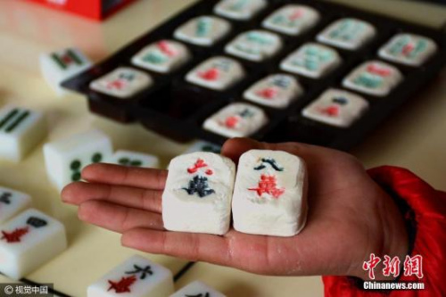 資料圖：“麻將湯圓”。 王登虎 攝 圖片來源：視覺中國