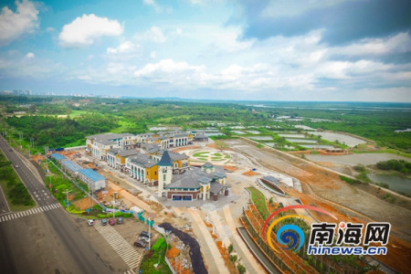 景區(qū)中正在修建的建筑。
