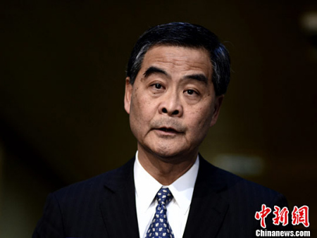 資料圖：香港特別行政區(qū)行政長官梁振英。<a target='_blank' >中新社</a>記者 譚達(dá)明 攝