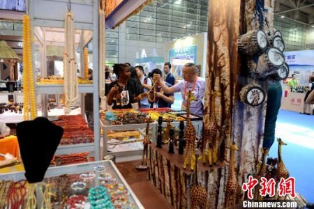 坦桑尼亞展館。　王東明 攝