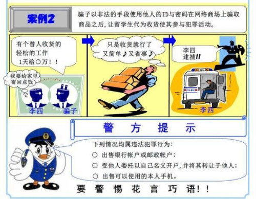 日本警方制作的謹(jǐn)防落入犯罪陷阱的宣傳海報(bào)。