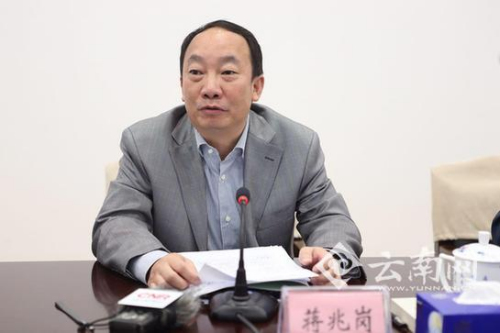 西南林業(yè)大學(xué)校長蔣兆崗。(何新聞 攝)