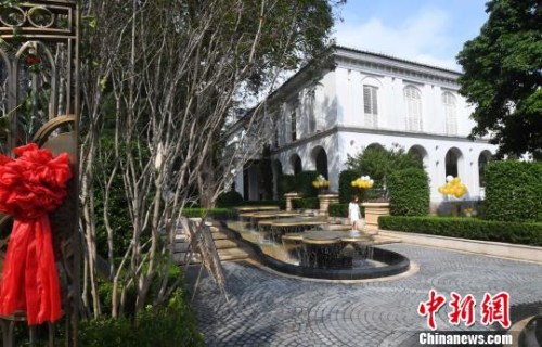 9月23日，福州倉山區(qū)愛國路2號原美國領(lǐng)事館修復(fù)開幕。　記者劉可耕 攝
