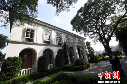 9月23日，福州倉山區(qū)愛國路2號原美國領(lǐng)事館修復(fù)開幕。　記者劉可耕 攝