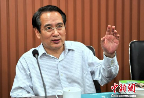 圖為：譚天星寄語(yǔ)<a target='_blank' >中新社</a>浙江分社的采編隊(duì)伍。　李晨韻 攝