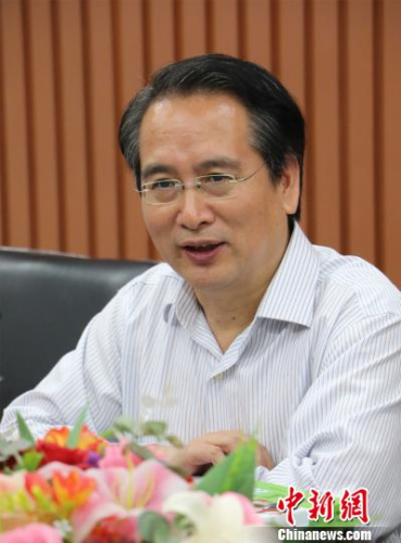 圖為：譚天星寄語(yǔ)<a target='_blank' >中新社</a>浙江分社的采編隊(duì)伍?！⊥鮿?攝