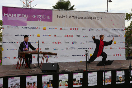 太極古箏表演。（法國(guó)《歐洲時(shí)報(bào)》/黃冠杰 攝）