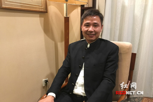 湘鄉(xiāng)籍僑商沈祖強。
