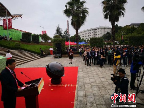 第十一屆海峽兩岸茶業(yè)博覽會11月15日——18日在福建武夷會山舉行?！￡悅?攝