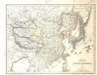 意大利古版中國地圖 (意大利歐聯(lián)通訊社) 意大利古版中國地圖 (意大利歐聯(lián)通訊社)