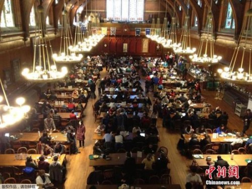 資料圖： 圖為哈佛大學校園。