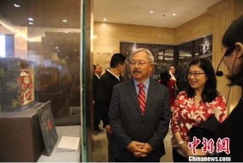 2017年10月14日，舊金山市長李孟賢一行訪問貴州茅臺。(圖片來源：<a target='_blank'  >中新網(wǎng)</a>資料圖)