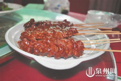 印尼美食肉串。