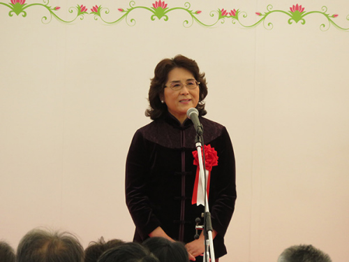 汪婉參贊在慶祝會(huì)上致辭 汪婉參贊在慶祝會(huì)上致辭