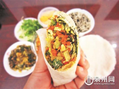 泉州有些地方冬至也吃潤餅菜 泉州有些地方冬至也吃潤餅菜