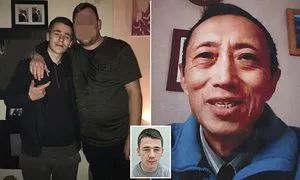 (左圖為里查德森，右圖為遇害中國老人)