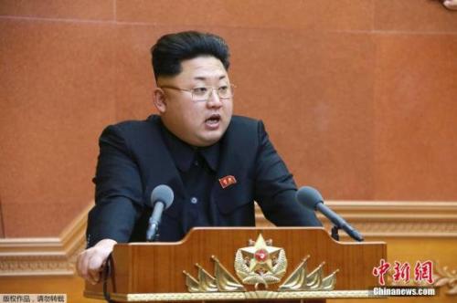 資料圖：朝鮮最高領(lǐng)導(dǎo)人金正恩。
