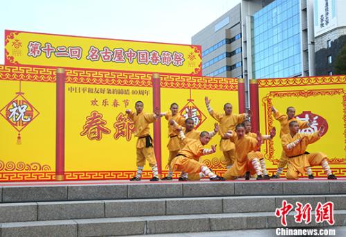 圖為少林武僧團助陣表演。 <a target='_blank' >中新社</a>記者 呂少威 攝