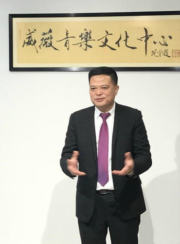 法國(guó)華僑華人會(huì)主席任俐敏表示，中法關(guān)系發(fā)展迎來(lái)新機(jī)遇。(圖片來(lái)源：本文圖片除注明外均由歐洲時(shí)報(bào)記者孔帆 攝)