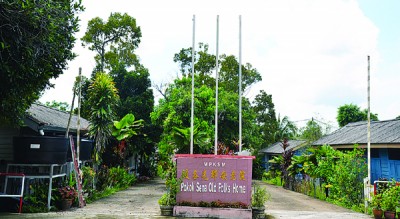 波各先那老人院前方依然保留舊式模樣。