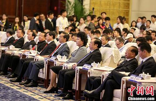 7月8日，第十七屆華僑華人創(chuàng)業(yè)發(fā)展洽談會在武漢開幕，來自海內(nèi)外共計(jì)4000余代表參會。 <a target='_blank' >中新社</a>記者 張暢 攝