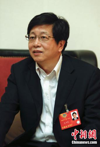 資料圖：全國政協(xié)委員、中國航天科技集團(tuán)科技委主任包為民接受采訪。<a target='_blank' >中新社</a>發(fā) 張浩 攝