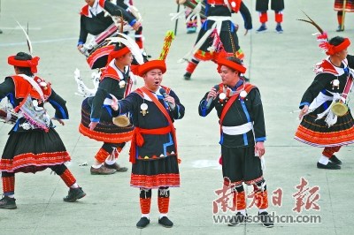 國(guó)家級(jí)非物質(zhì)文化遺產(chǎn)項(xiàng)目——連南瑤族長(zhǎng)鼓舞。