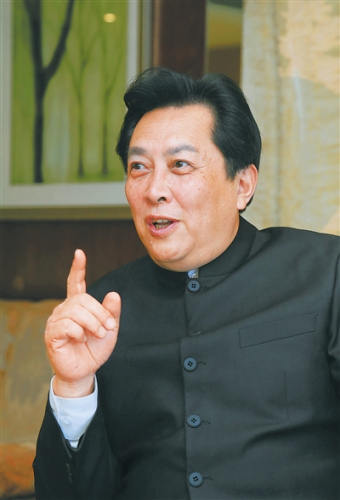 著名表演藝術家唐國強。 本報記者 李英挺 攝