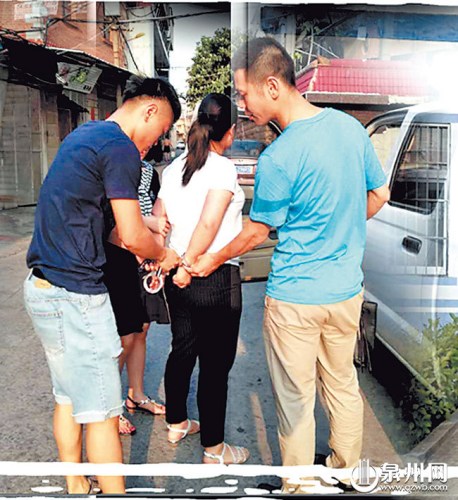 嫌疑人屈某剛離開租房就被抓。(圖片來源：泉州網(wǎng))