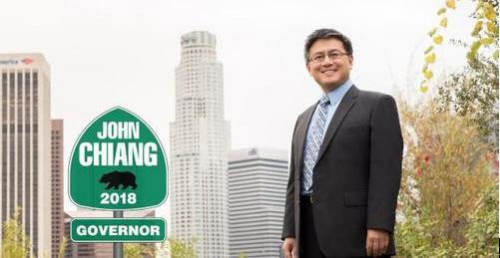 競選加州州長的加州現(xiàn)任財(cái)務(wù)長江俊輝，近來連續(xù)獲主流媒體背書支持。(江俊輝競選辦公室提供)