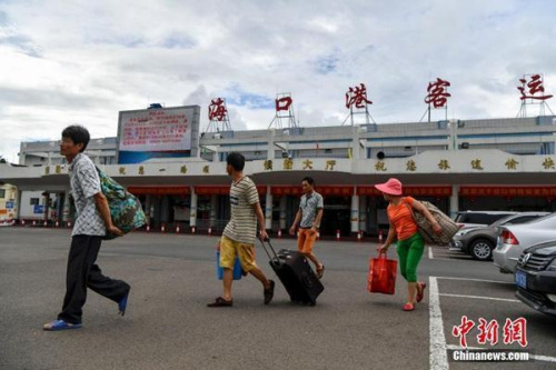 　瓊州海峽航線已于4日15時全線停航防臺避風。(圖片來源：中國新聞網)