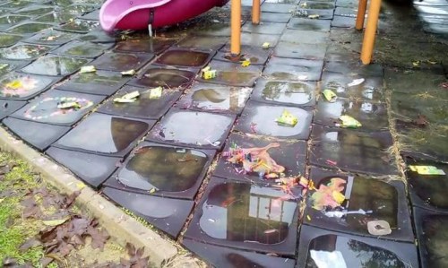 往往因公民意識薄弱，節(jié)慶后隔天，公園處處除了留下了大量垃圾。（馬來西亞《光華日報》）