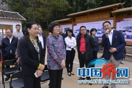 呂彩霞副主席一行在廖俊波先進事跡教學(xué)點考察學(xué)習(xí)。（致公黨供圖）