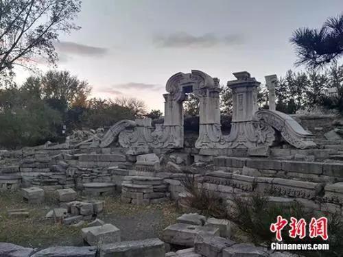 圓明園遺址。<a target='_blank'  >中新網(wǎng)</a>記者 宋宇晟 攝