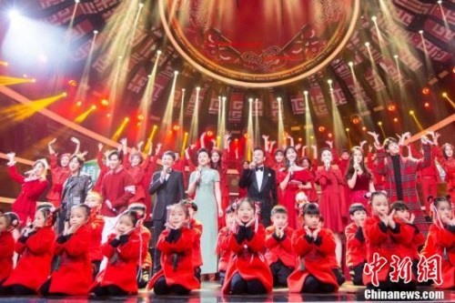 “四海同春”2019全球華僑華人春節(jié)大聯(lián)歡錄制現(xiàn)場。