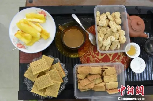 印尼風(fēng)味的小吃。呂明 攝
