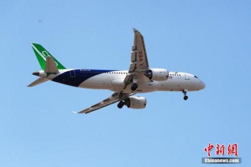  資料圖：中國商飛C919大型客機。殷立勤 攝 